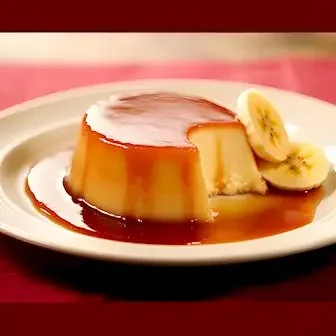 Cremiger Bananen-Flan, ein tropen-inspirierter Nachtisch mit frischen Bananen