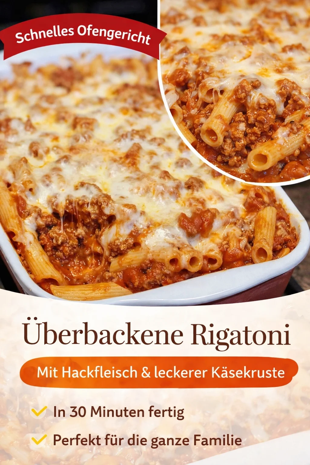 Überbackene Mostaccioli – Einfaches Rezept für die ganze Familie - Suchst du nach einem herzhaften und einfach zuzubereitenden Gericht? Probier unsere überbackenen Mostaccioli, die mit geschmolzenem Mozzarella und Parmesan überbacken werden. Perfekt für einen Familienabend! Lass dir dieses leckere Gericht nicht entgehen. Bereite es jetzt zu und überrasche deine Liebsten! #Mostaccioli #PastaRezepte #Überbacken