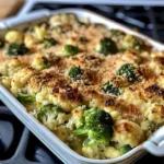 Gericht mit Blumenkohl und Brokkoli-Rauke auf einem Teller angerichtet.