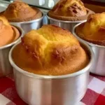 Leckere Butterkuchen weich und leicht auf einem Teller