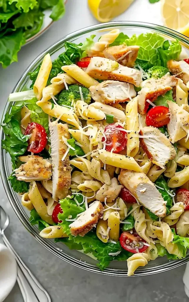 Caesar-Pasta-Salat