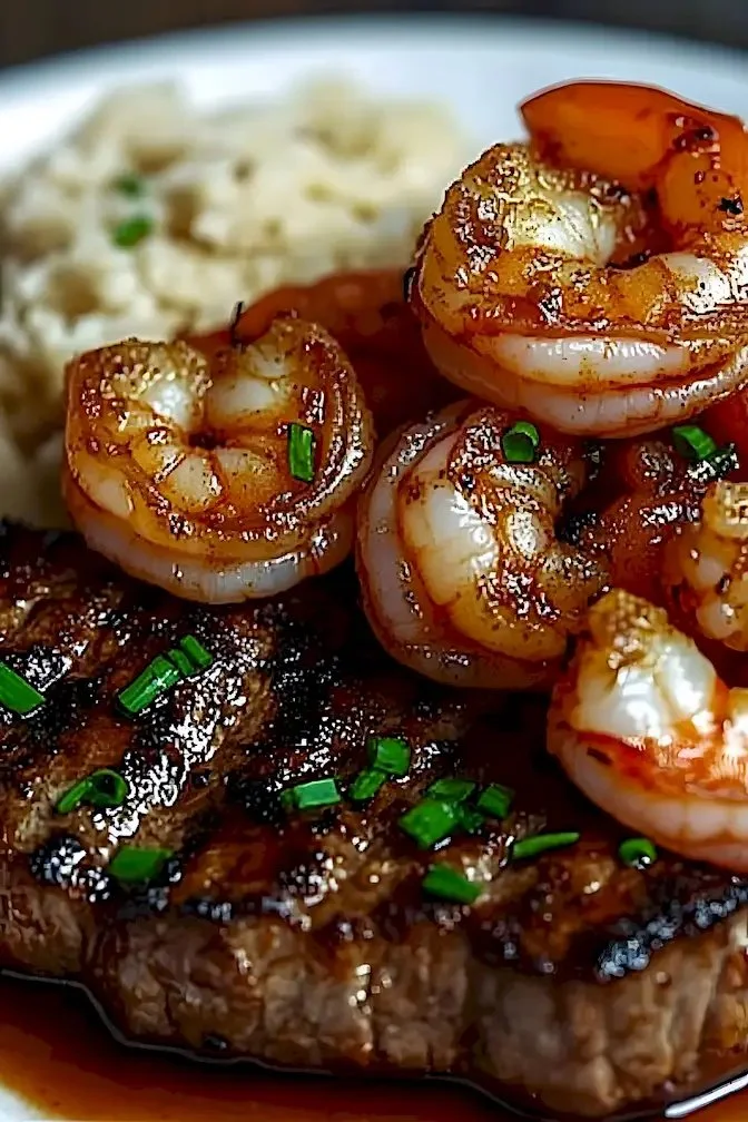 Cajun Steak Ribeye Schnell auf einem Teller mit Gewürzen