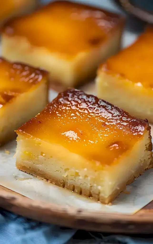 Cassava Cake mit cremiger Kokoscreme