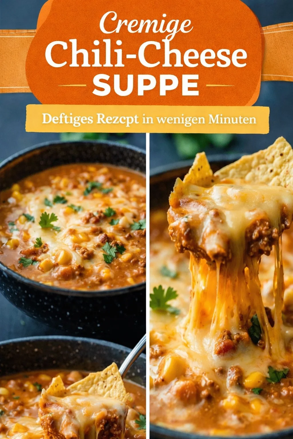 Cremiges Chili mit Käse und Hackfleisch für kalte Tage - Hast du Lust auf ein wärmendes Gericht für die Seele? Dieses cremige Chili mit Käse und Hackfleisch ist einfach zuzubereiten und perfekt, um an kalten Tagen zu genießen. Lass dich von den Aromen verwöhnen und verwandle dein Abendessen in ein Fest der Gemütlichkeit. Hol dir jetzt das Rezept und probiere es aus! #ChiliRezepte #Kuschelessen #Soulfood