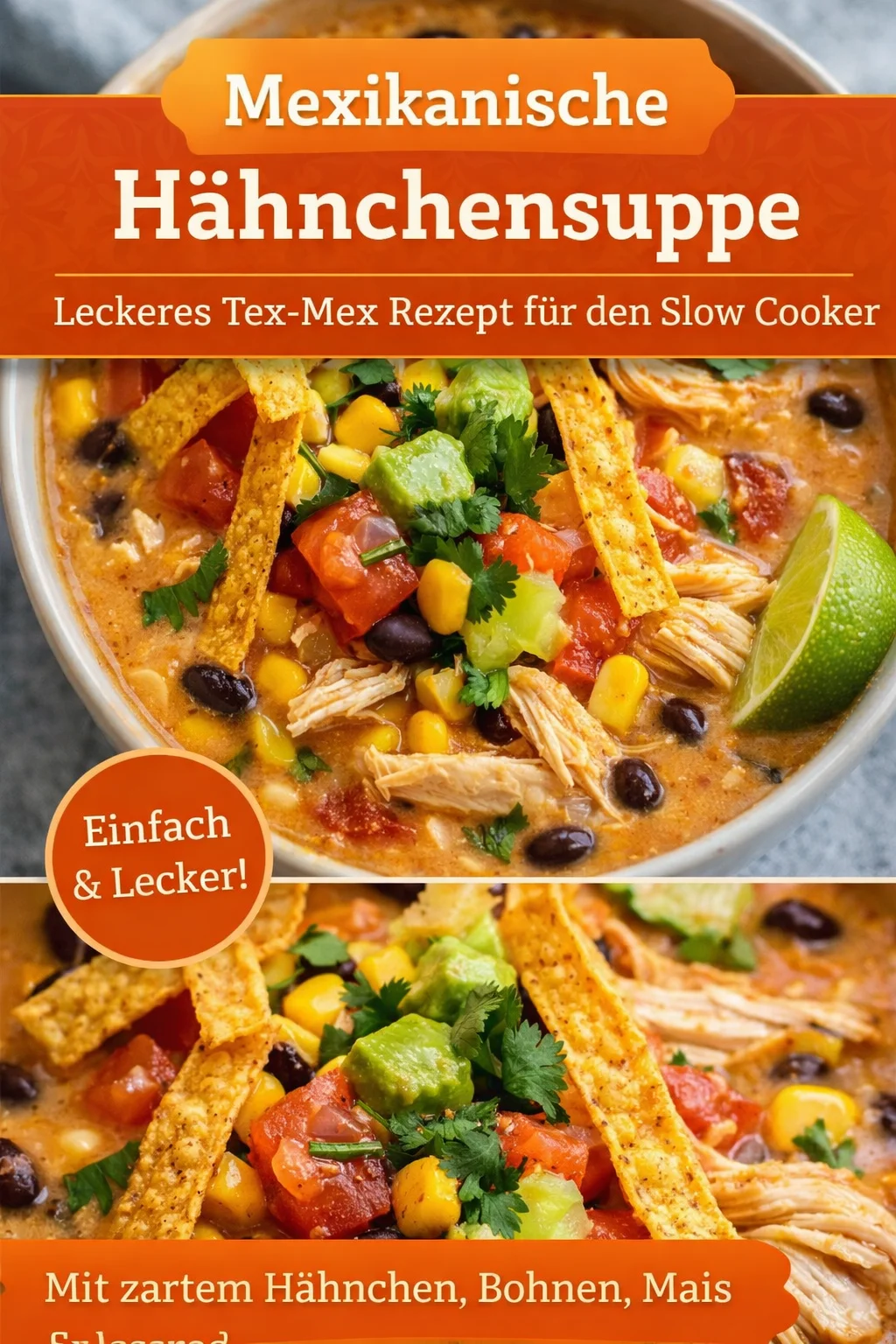 Deine Lieblings Hähnchen Taco Suppe für kalte Tage – schnell & lecker - Lust auf eine herzhafte Suppe, die blitzschnell zubereitet ist? Diese cremige Hähnchen Taco Suppe ist nicht nur einfach, sondern überzeugt auch durch ihren köstlichen Geschmack. Perfekt für Abendessen unter der Woche oder als wärmende Mahlzeit nach einem langen Tag. Probiere das Rezept aus und genieße jedes Löffel! Teile deine Kreation mit uns! #HähnchenTacoSuppe #SchnelleRezepte #GemüseFürDieSeele