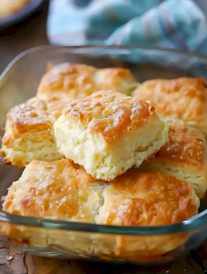 Einfachste Butter-Dip-Kekse auf einem Teller, frisch gebacken und zum Genießen.