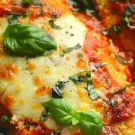 Gebratene Hähnchen-Parmesan mit Käse und Gewürzen