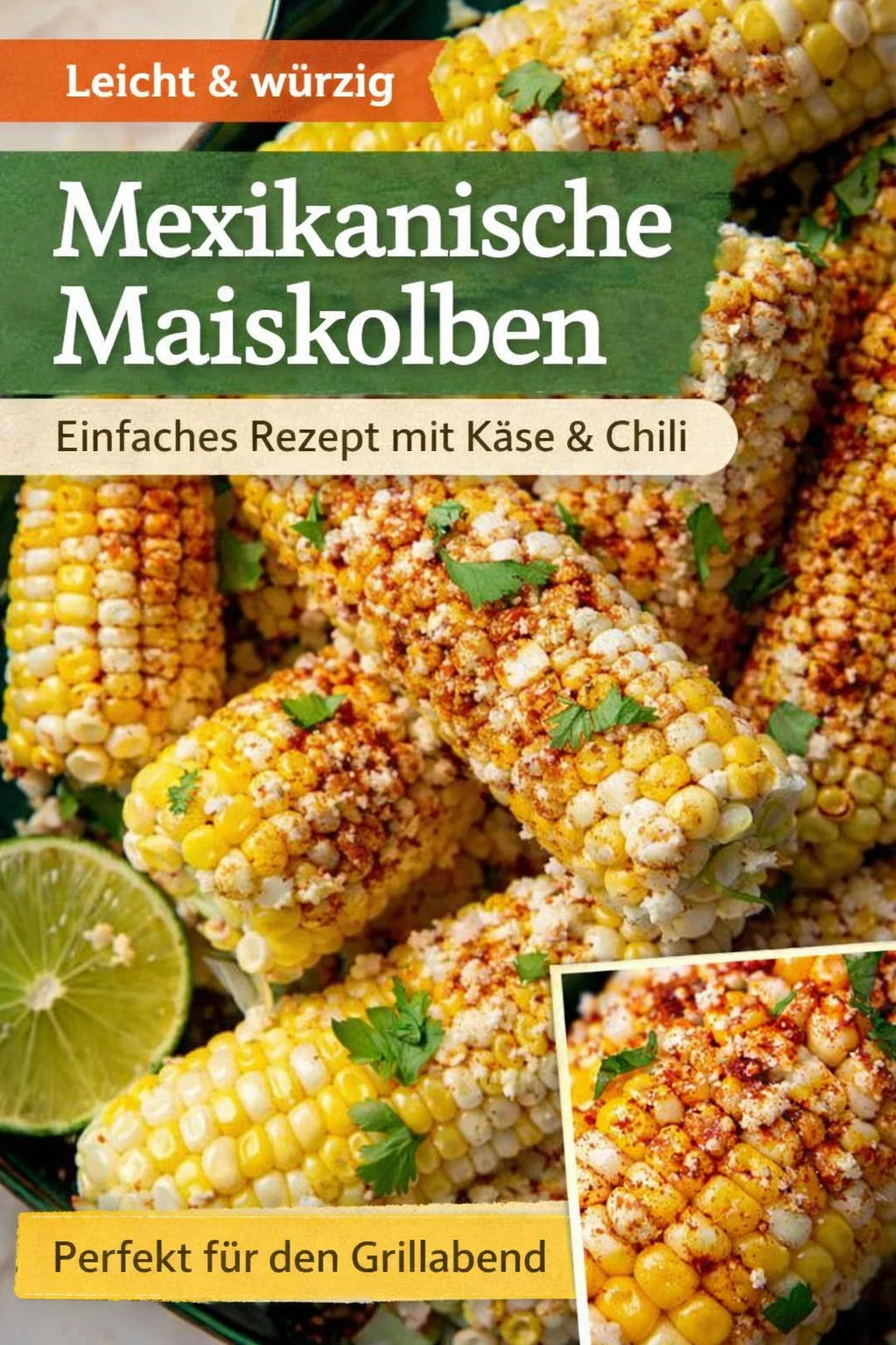 Genieße Mexiko mit unserem leckeren Air Fryer Street Corn Rezept - Lust auf etwas außergewöhnlich Leckeres? Probiere unser Rezept für Air Fryer Street Corn! Einfach zuzubereiten, zaubert es dir ein Stück Mexiko auf den Teller. Mit cremiger Saure Sahne und würzigem Cotija-Käse wird dieses Gericht zum Highlight deines nächsten Abends. Verpasse nicht die Chance, deine Gäste zu beeindrucken! Klicke auf 'Pin it' und entdecke das Rezept! #AirFryer #StreetCorn #MexikanischeKüche