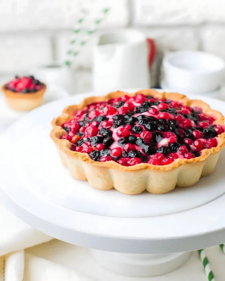Glutenfreie Beertart-Pie mit frischen Beeren und einem köstlichen Teig