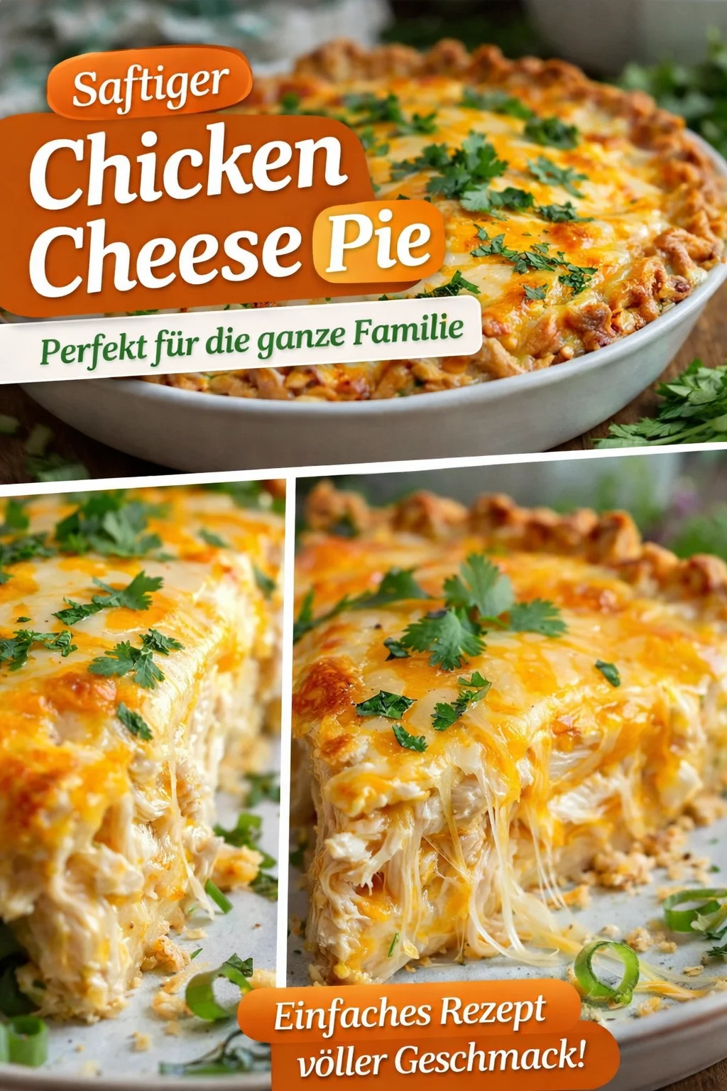 Hühnchen Pie: Der cremige Genuss für kalte Tage - Hast du Lust auf ein Gericht, das dein Herz erwärmt? Probier unseren super cremigen Hühnchen Pie! Mit zartem Hühnchen und reichlich Käse ist dieses Rezept der Inbegriff von Komfortessen. Perfekt für ein gemütliches Abendessen oder besondere Anlässe. Lass dich von diesem köstlichen Rezept verführen! Klicke, um mehr zu erfahren und dein Abendessen zu verwandeln! #HühnchenPie #Komfortessen #LeckeresAbendessen
