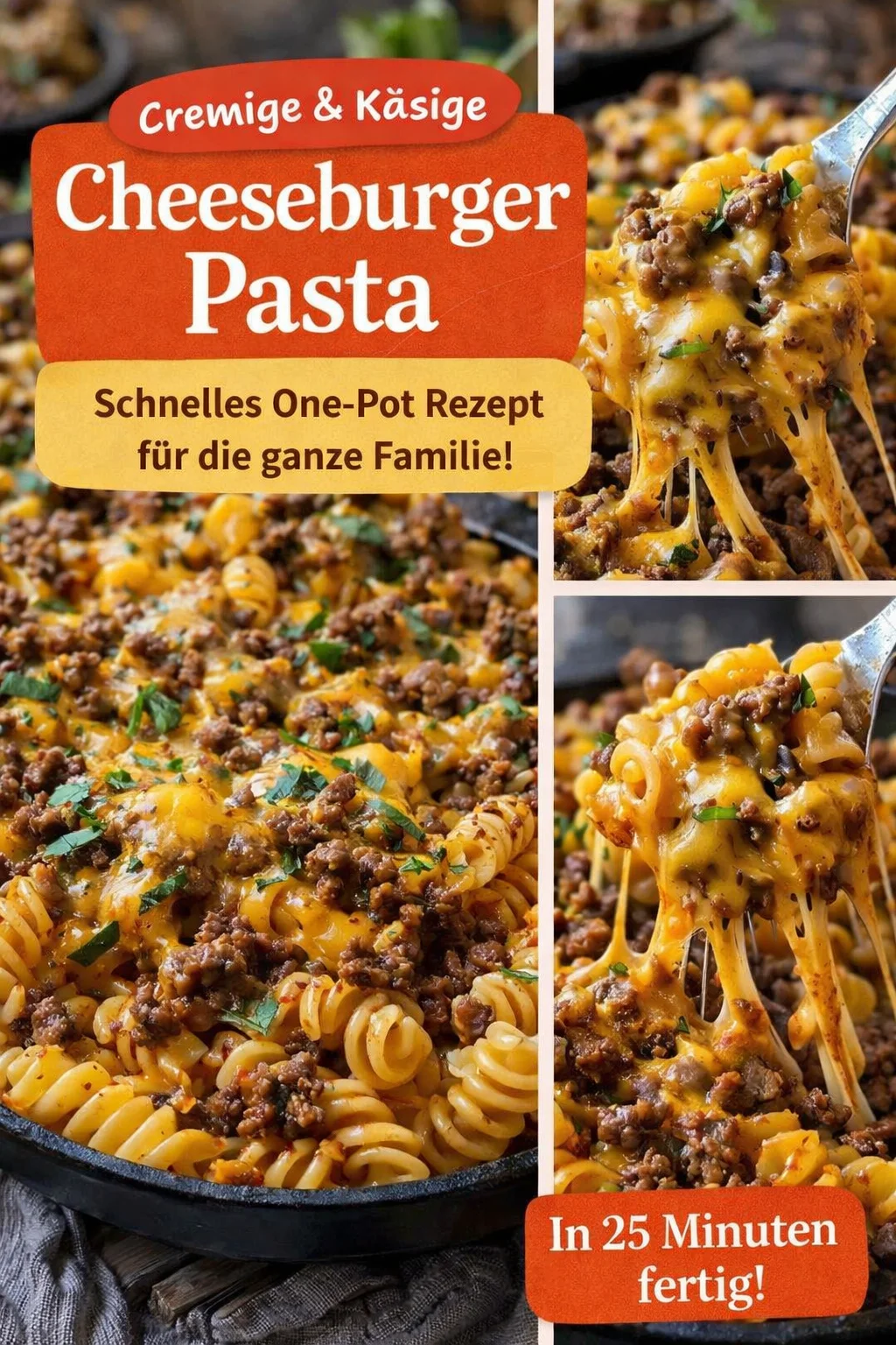 Köstliche Taco-Nudeln: Schnell, cremig und einfach zuzubereiten! - Bist du bereit für das ultimative Abendessen? Diese Taco-Nudeln sind nicht nur voller Geschmack, sondern auch in kürzester Zeit auf dem Tisch. Das perfekte Gericht für die ganze Familie! Kreiere ein unvergessliches Essen mit Rinderhackfleisch, cremigem Käse und würziger Taco-Gewürzmischung. Probiere es jetzt aus und teile deine Ergebnisse! #TacoNudeln #SchnelleRezepte #AbendessenIdeen