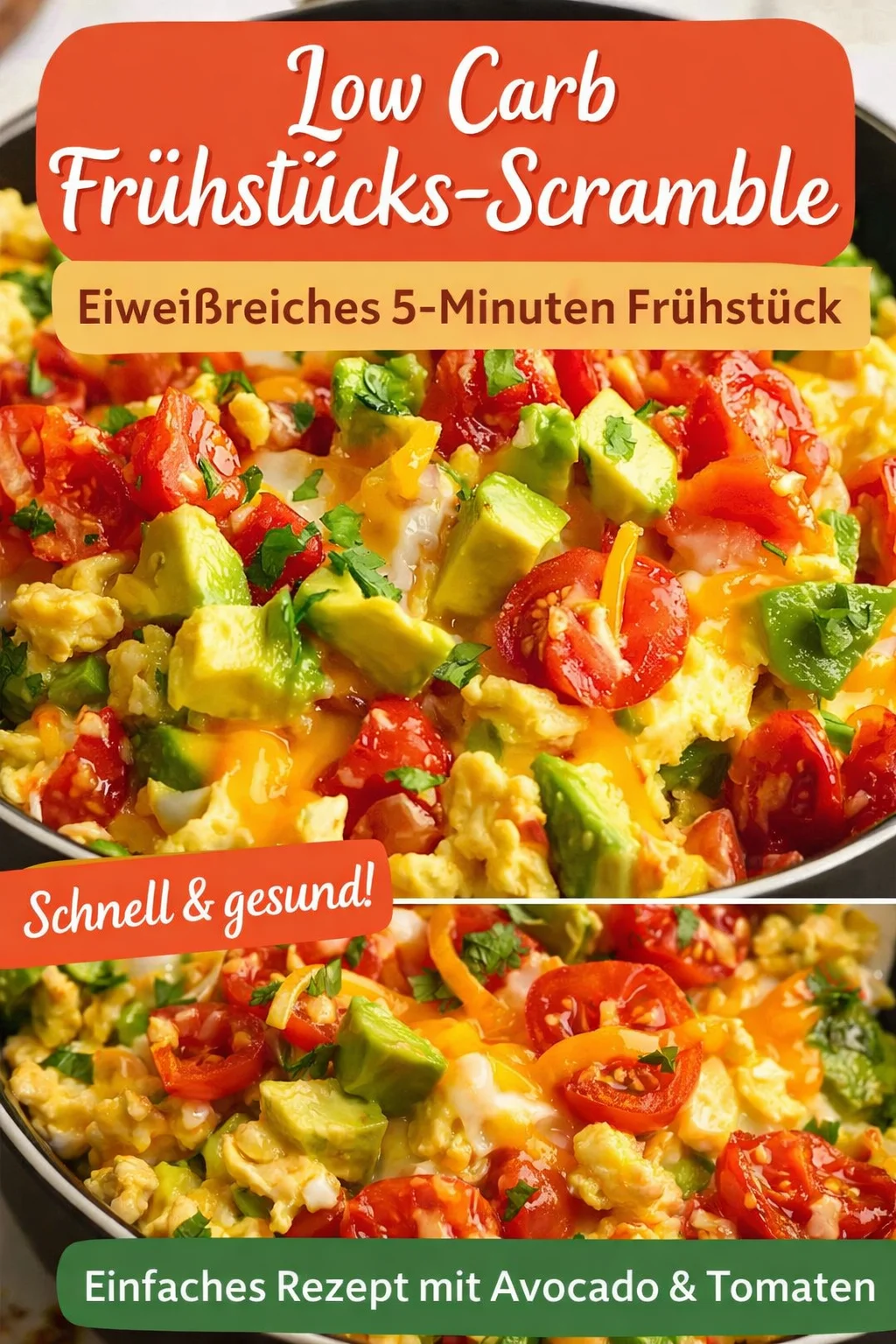 Kalifornisches Rührei: Das perfekte Frühstück, das schnell geht und satt macht! - Starte deinen Morgen mit dem köstlichen Kalifornischen Rührei! Dieses Rezept vereint leckere Zutaten wie Colby Jack Käse, frischen Spinat und Avocado für ein sättigendes Frühstück. In nur wenigen Minuten zubereitet, ist es ideal für hektische Morgen. Probiere es aus und genieße den vollen Geschmack! Teile deine Ergebnisse mit uns! #Rührei #Frühstück #SchnelleRezepte