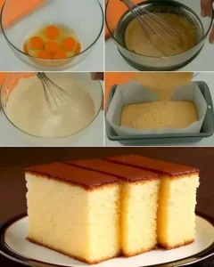 Traditionelle Kasutera-Torte – ein saftiger japanischer Biskuitkuchen