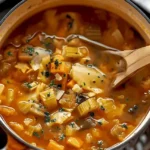 Schüssel mit köstlicher Kohl Suppe, gesund und nahrhaft