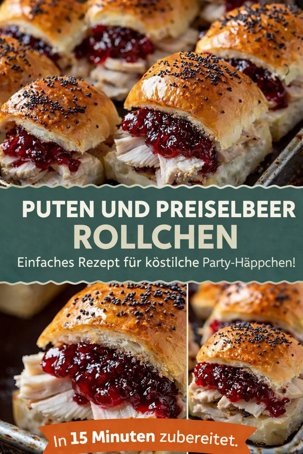 Leckere gebackene Truthahnslider mit Cranberry-Soße für jeden Anlass - Zaubere im Handumdrehen köstliche gebackene Truthahnslider mit Cranberry-Soße! Ideal für die Verwendung deiner Truthahnreste, diese Slider sind einfach zuzubereiten und perfekt für jedes Festmahl oder als Snack. Lass dir dieses Rezept nicht entgehen! Probiere sie jetzt aus und bringe deine Geschmacksknospen zum Tanzen. #Truthahnslider #CranberrySoße #EinfacheRezepte