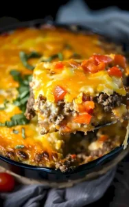 Delikater Rinderherden-Auflauf frisch aus dem Ofen