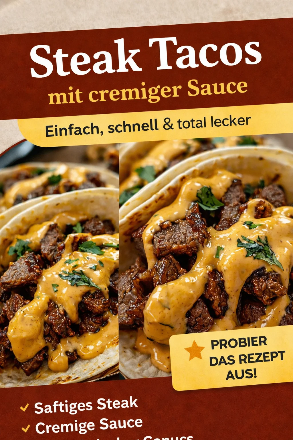 Schnelle Cheesy Beef Street Tacos: Ein Genuss für jede Gelegenheit - Leckere Cheesy Beef Street Tacos sind die perfekte Lösung für deinen Heißhunger! Dieses Rezept ist einfach und schnell zubereitet. In nur wenigen Minuten kannst du diese herzhaften Tacos genießen, ideal für ein schnelles Abendessen oder einen geselligen Abend. Probiere es aus und zähle die Komplimente! Lass dich inspirieren! #Tacos #SchnellesEssen #Rezeptideen