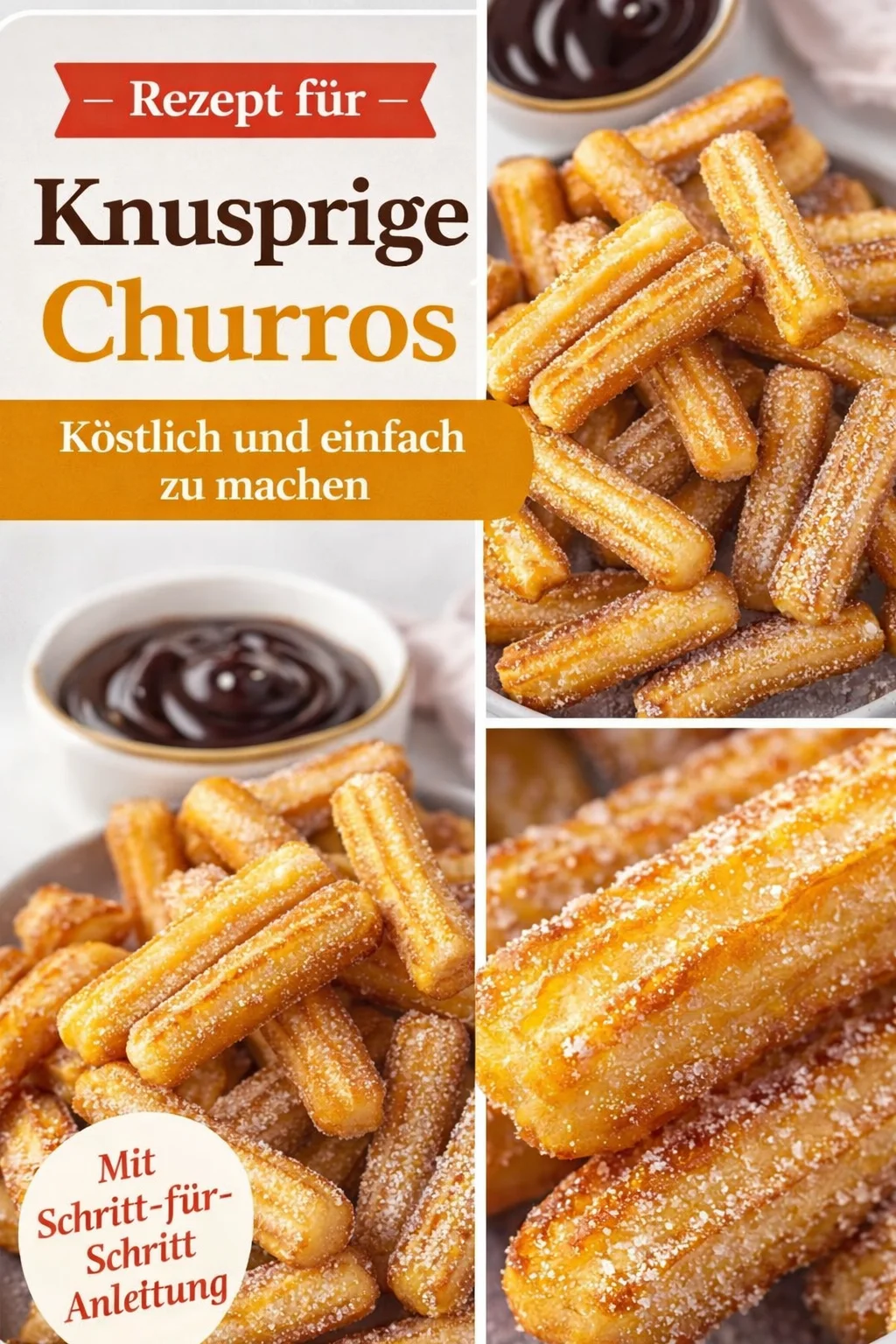 Superlecker: Einfaches Rezept für Air Fryer Churro Bites - Hast du Lust auf eine süße, knusprige Leckerei ohne großen Aufwand? Probier unsere Air Fryer Churro Bites! Diese kleinen Häppchen sind außen zimtig-süß und innen wunderbar zart. Schnelle Zubereitung garantiert! Überzeuge dich selbst und genieße sie am besten sofort mit heißer Schokoladensoße. Ein Muss für jeden Süßigkeitenliebhaber! Lass dir dieses Rezept nicht entgehen. #ChurroBites #AirFryer #Leckereien