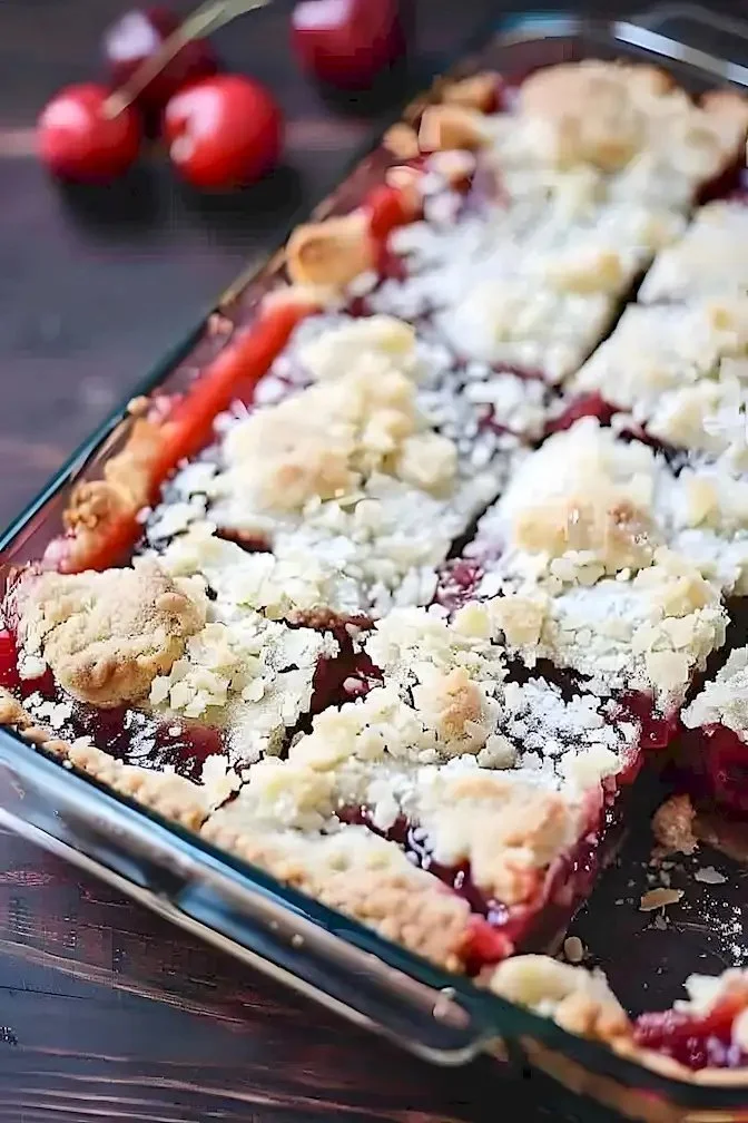 Ultimative Kirschkuchen-Riegel mit saftigen Kirschen und einer knusprigen Kruste