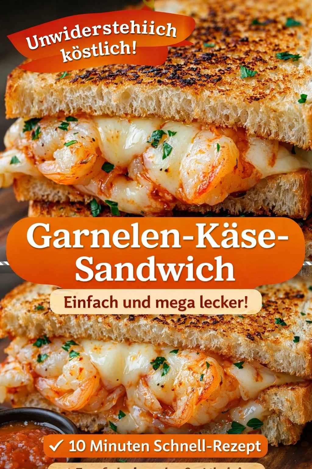 Unwiderstehlicher Käse-Toast mit Garnelen – schnell & genial! - Lust auf ein schnelles Gericht, das wie ein Festmahl schmeckt? Dieser köstliche Käse-Toast mit Garnelen und Knoblauchbrot ist die perfekte Wahl für ein schnelles Abendessen! Einfach zubereitet und unglaublich lecker. Probiere es jetzt aus und bring etwas Abwechslung in deine Küche! #KäseToast #SchnelleRezepte #Garnelen