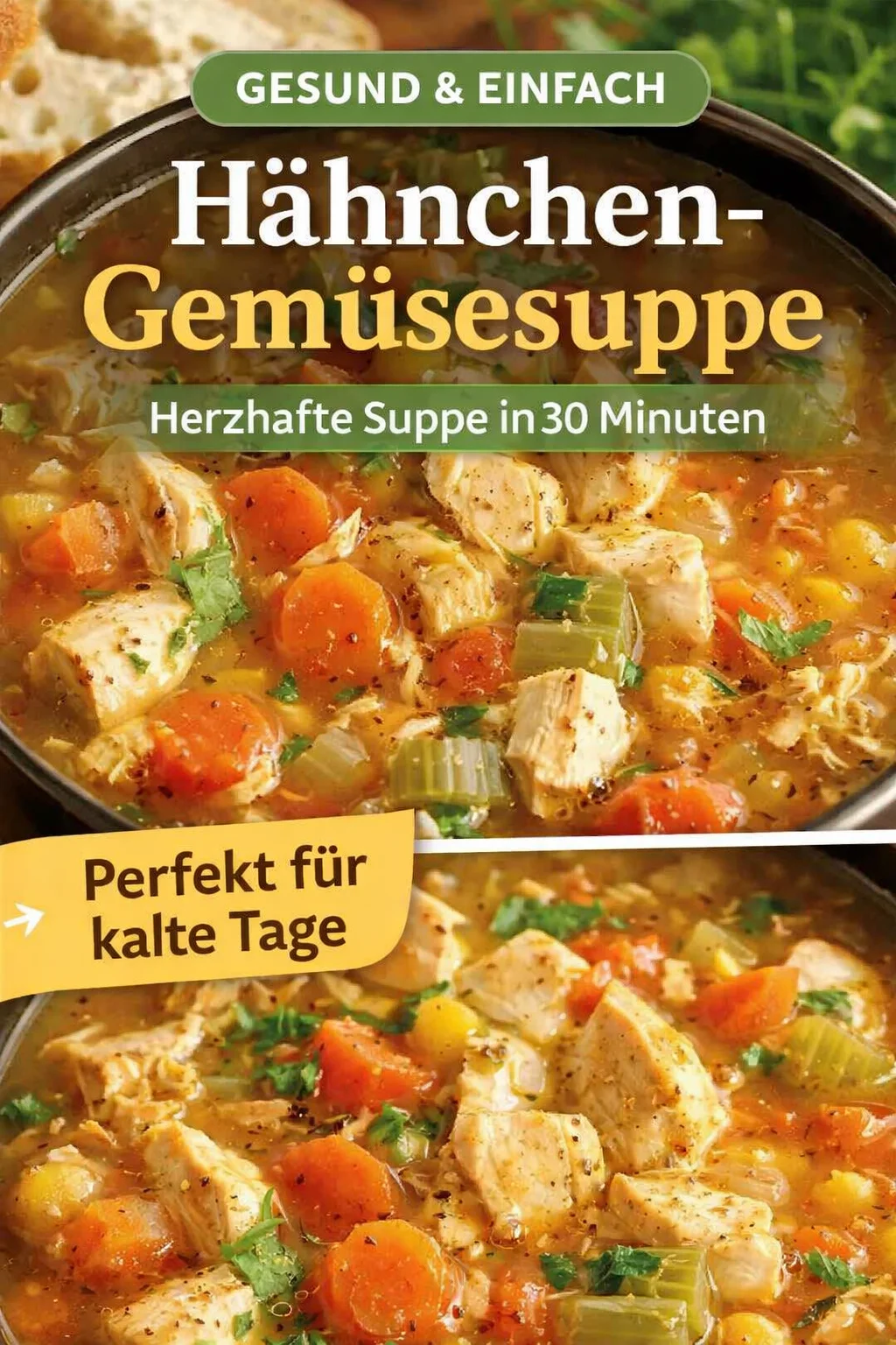 Wärmende Sizilianische Hühnersuppe für kalte Tage - Mama Mandola's Rezept - Entdecke das Rezept für die berühmte sizilianische Hühnersuppe, die nicht nur den Magen, sondern auch die Seele wärmt. Mit frischen Zutaten und einem unverwechselbaren Geschmack wird diese Suppe zum perfekten Comfort-Food. Lass dir dieses herzliche Gericht nicht entgehen! Koche sie nach und teile deine Variante mit uns! #Hühnersuppe #Rezeptideen #Hausmannskost