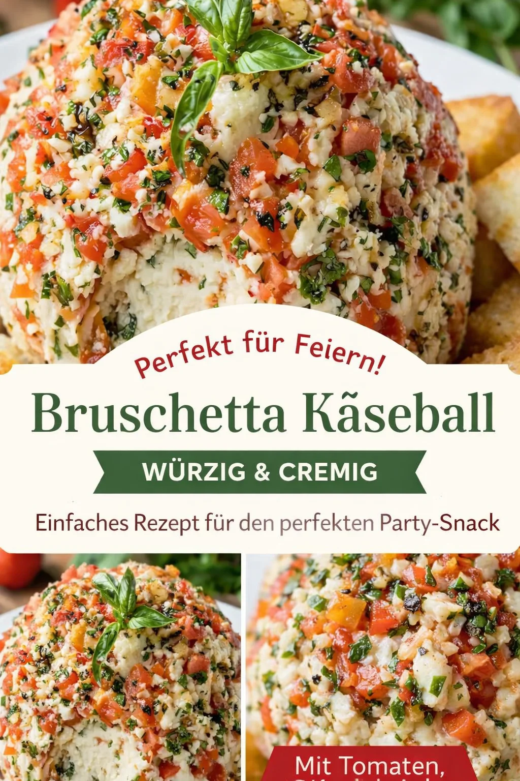 Bruschetta Käsebällchen: Der perfekte Snack für jede Gelegenheit - Suchst du nach einer köstlichen und kreativen Vorspeise, die alle begeistert? Probiere unsere Bruschetta Käsebällchen! Sie sind die perfekte Mischung aus cremigem Käse und frischen Aromen. Diese leckeren Häppchen sind einfach zuzubereiten und ideal für Partys oder gemütliche Abende zu Hause. Lass es dir nicht entgehen – kreiere dieses Rezept noch heute und beeindrucke deine Gäste! #Bruschetta #Vorspeisen #Hausgemacht