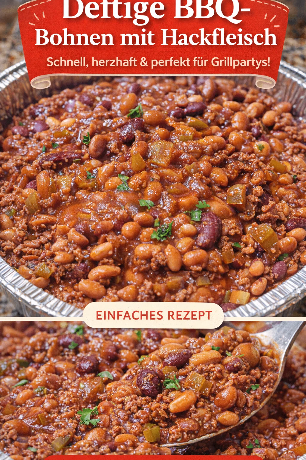 Cowboy Baked Beans: Der perfekte Grillbegleiter für jeden Anlass - Cowboy Baked Beans sind ein Muss für jede Grillparty! Einfach zubereitet und voller Geschmack. Dieses Rezept für Cowboy Baked Beans kombiniert deftige Zutaten und sorgt für begeisterte Gesichter am Esstisch. Ideal zu Fleischgerichten oder solo als sättigende Beilage. Probier sie jetzt aus und beeindrucke deine Gäste! #Grillparty #CowboyBeans #EinfachKochen