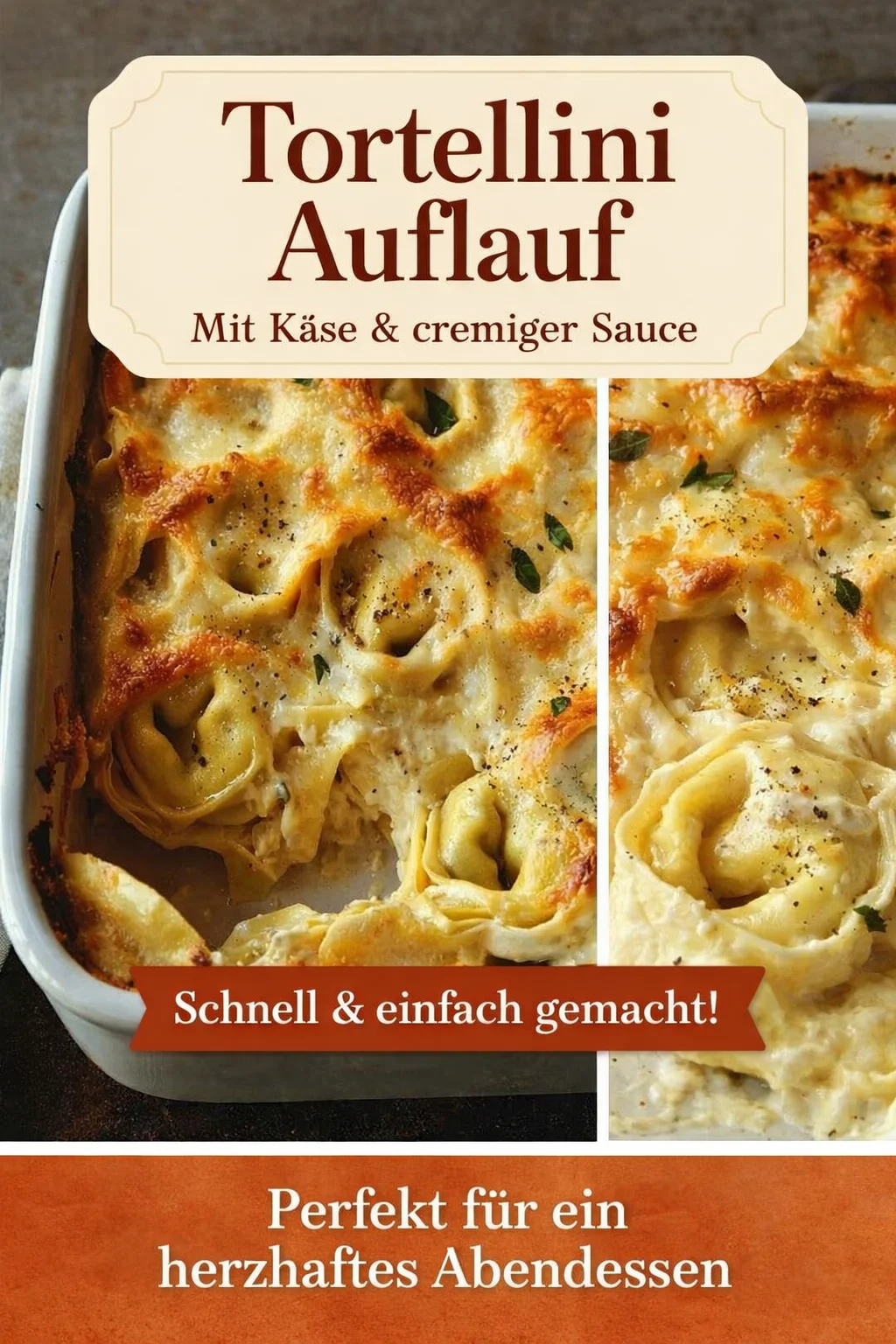 Cremiger Artischocken Käse Auflauf: Schnell und einfach zubereitet! - Suchst du nach einem Gericht, das dich richtig satt macht und dabei einfach zuzubereiten ist? Probiere meinen Artischocken Käse Auflauf mit Tortellini! Dieses Rezept kombiniert cremige Käsesauce, würzige Artischocken und zarte Pasta. Perfekt für ein schnelles Abendessen! Lass es dir schmecken und teile deine Kreation! #AuflaufRezepte #EinfacheGerichte #KäseLiebhaber