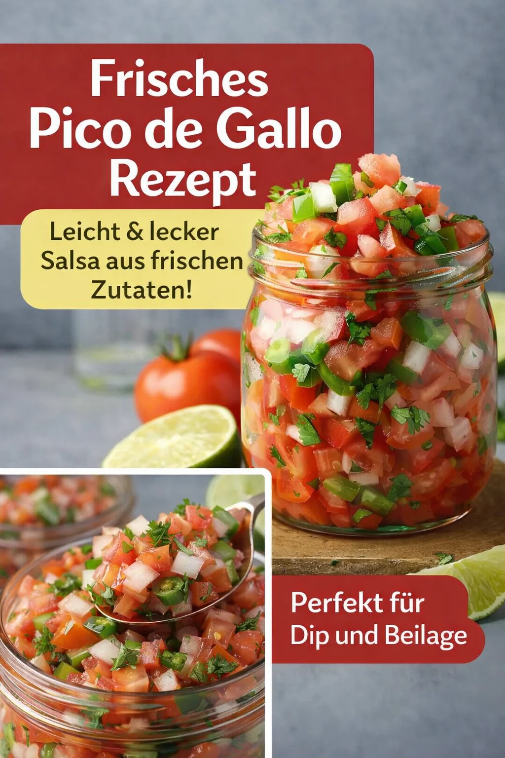 Das beste Authentische Pico de Gallo Rezept für jede Occasion - Entdecken Sie, warum unser authentisches Pico de Gallo Rezept der perfekte Begleiter für Ihre nächsten Grillabende und Feiern ist! Frisch, knackig und einfach zuzubereiten – ideal zu Tortilla-Chips oder Tacos. Verleihen Sie Ihren Gerichten besondere Frische und Geschmack. Probieren Sie es noch heute aus! #PicodeGallo #mexikanischeSalsa #frischesEssen