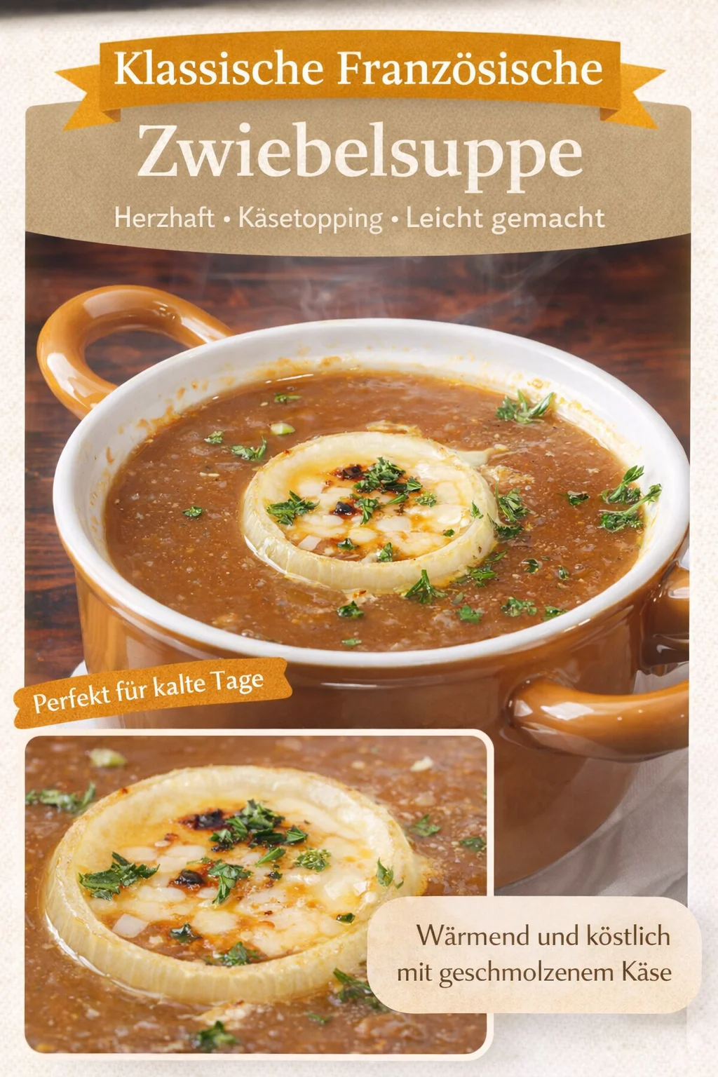 Die perfekte Walkabout Zwiebel-Suppe für kalte Tage genießen - Entdecke das köstliche Rezept für die Walkabout Zwiebel-Suppe! Diese herzhafte Suppe ist ideal für kalte Tage. Sie kombiniert karamellisierte Zwiebeln, aromatische Brühe und geschmolzenen Käse zu einem wärmenden Genuss. Probiere es aus und überrasche deine Familie oder Freunde! Lass dich von diesem klassischen Gericht begeistern. Klicke hier für das vollständige Rezept! #ZwiebelSuppe #HerzhafteGerichte #Hausmannskost