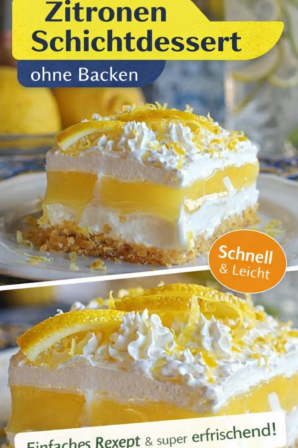 Erfrischender Zitronen-Lush: Das perfekte Dessert für heiße Tage - Entdecke das Rezept für Zitronen-Lush, das cremige Dessert, das deinen Sommer erfrischen wird! Mit seiner knusprigen Graham-Cracker-Kruste, der fluffigen Frischkäsefüllung und der spritzigen Zitronenschicht ist jeder Bissen ein Genuss. Perfekt leicht und lecker für jede Gelegenheit. Verwöhne dich selbst und deine Gäste damit! Klicke auf den Link, um die vollständige Anleitung zu erhalten! #ZitronenLush #DessertRezepte #Leckereien