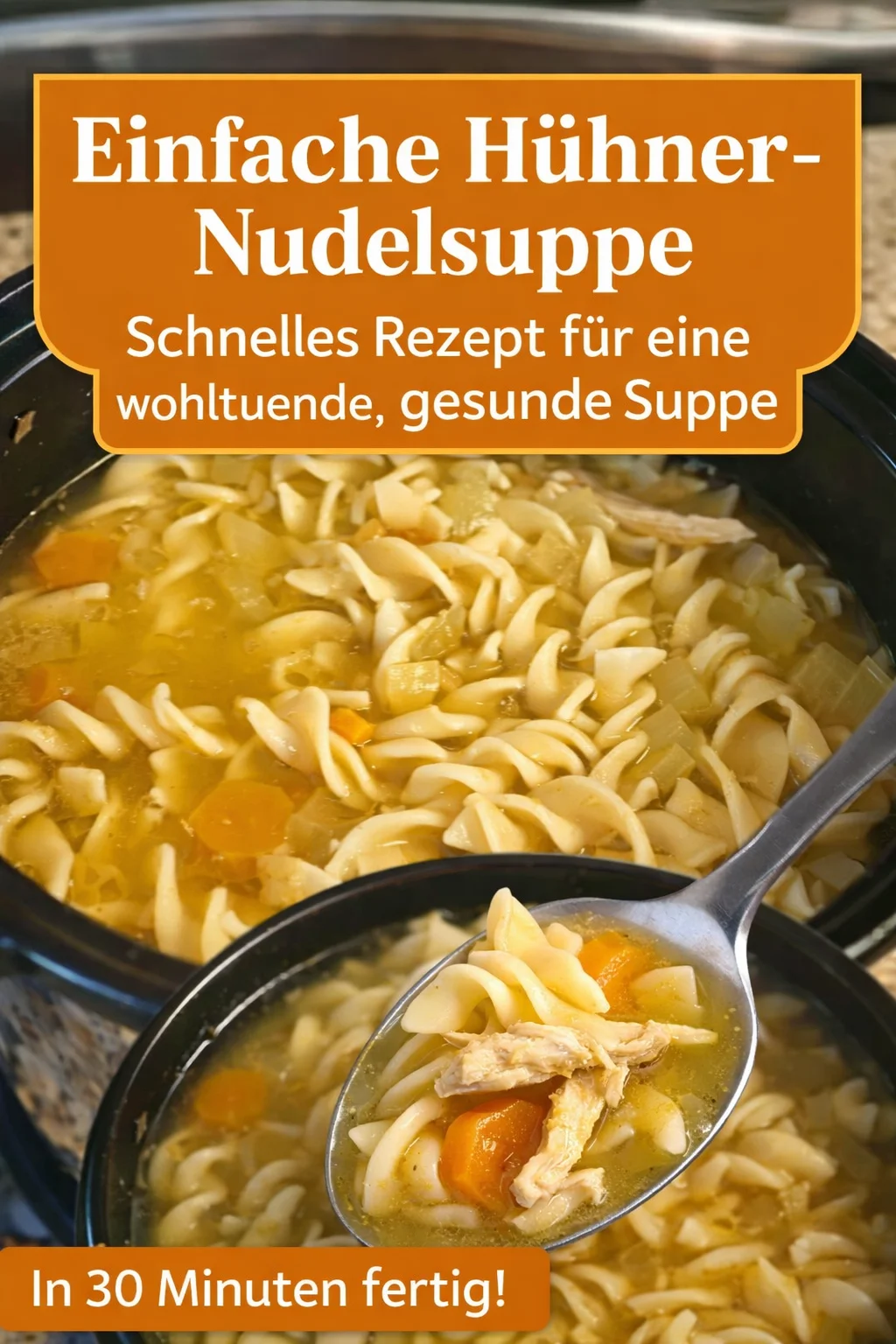 Genieße die Seelenwärmende Hühnchen-Nudelsuppe für kalte Tage - Entdecke das Rezept für unsere Seelenwärmende Hühnchen-Nudelsuppe. Diese herzhafte Suppe bringt nicht nur Wärme, sondern auch ein wohliges Gefühl in dein Zuhause. Perfekt für kalte Tage! Probiere es heute aus und lass dich von diesem köstlichen Gericht verzaubern! #HühnchenNudelsuppe #WärmeFürDieSeele #Rezeptideen