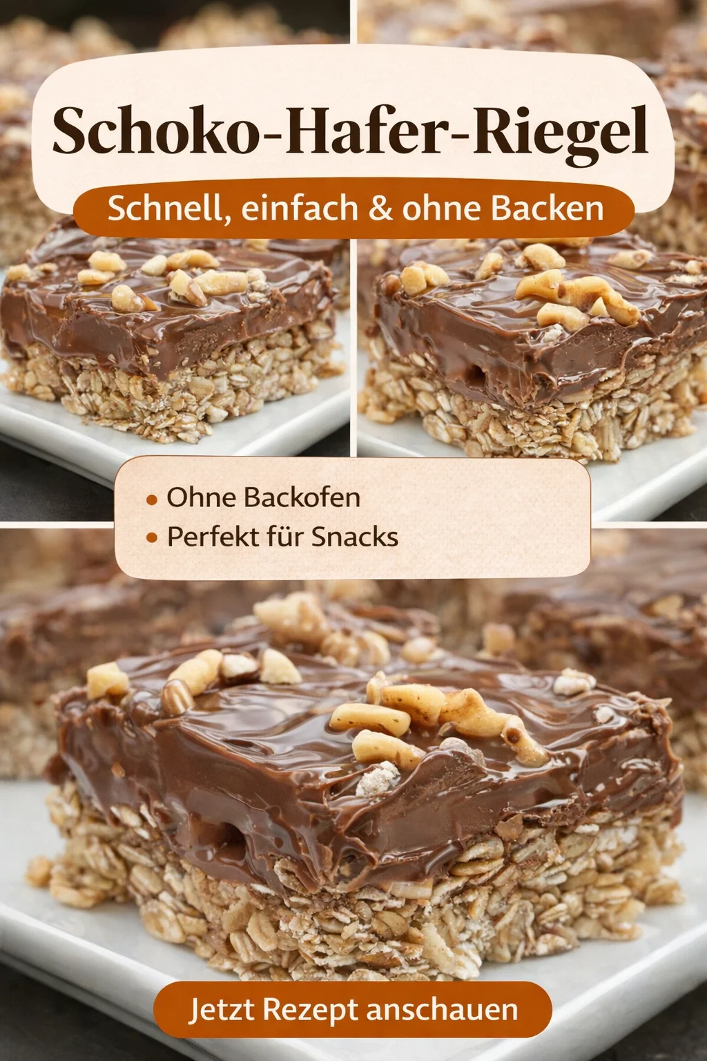 Gesunde Keine Back-Schokoladen-Hafer-Riegel für jeden Anlass - Entdecke das Rezept für leckere Keine Back-Schokoladen-Hafer-Riegel! Diese Snack-Option ist nicht nur schnell und einfach zuzubereiten, sondern auch perfekt für Kindergeburtstage oder wenn du einen schnellen Snack für zwischendurch brauchst. Probiere sie aus und verwöhne dich jetzt! #Snackideen #GesundeRezepte #KeineBackkunst