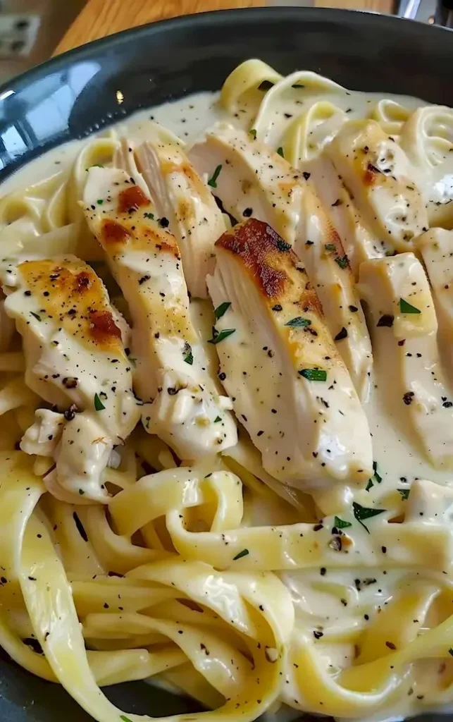 Hähnchen Fettuccine Alfredo