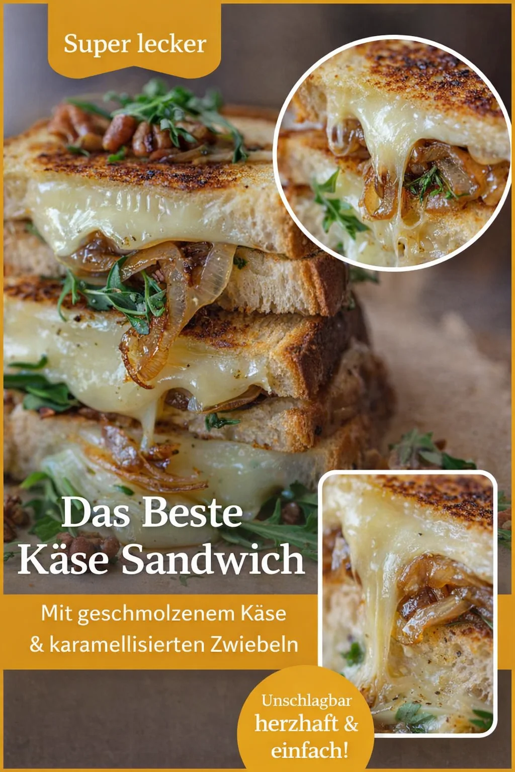 Köstlicher Französischer Grillkäse mit Brie, Walnüssen & Rucola - Entdecke das perfekte Abendessen mit unserem Französischen Grillkäse mit Brie, Walnüssen, karamellisierten Zwiebeln und Rucola. Ein einfaches, aber beeindruckendes Rezept, das deine Gäste begeistern wird! Folge uns für mehr köstliche Ideen und teile dein Ergebnis! #Grillrezepte #EinfacheGerichte #Foodie