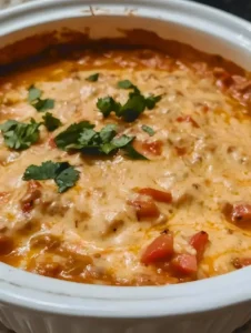 Eine Schüssel klassischer Rotel-Dip mit Tortilla-Chips