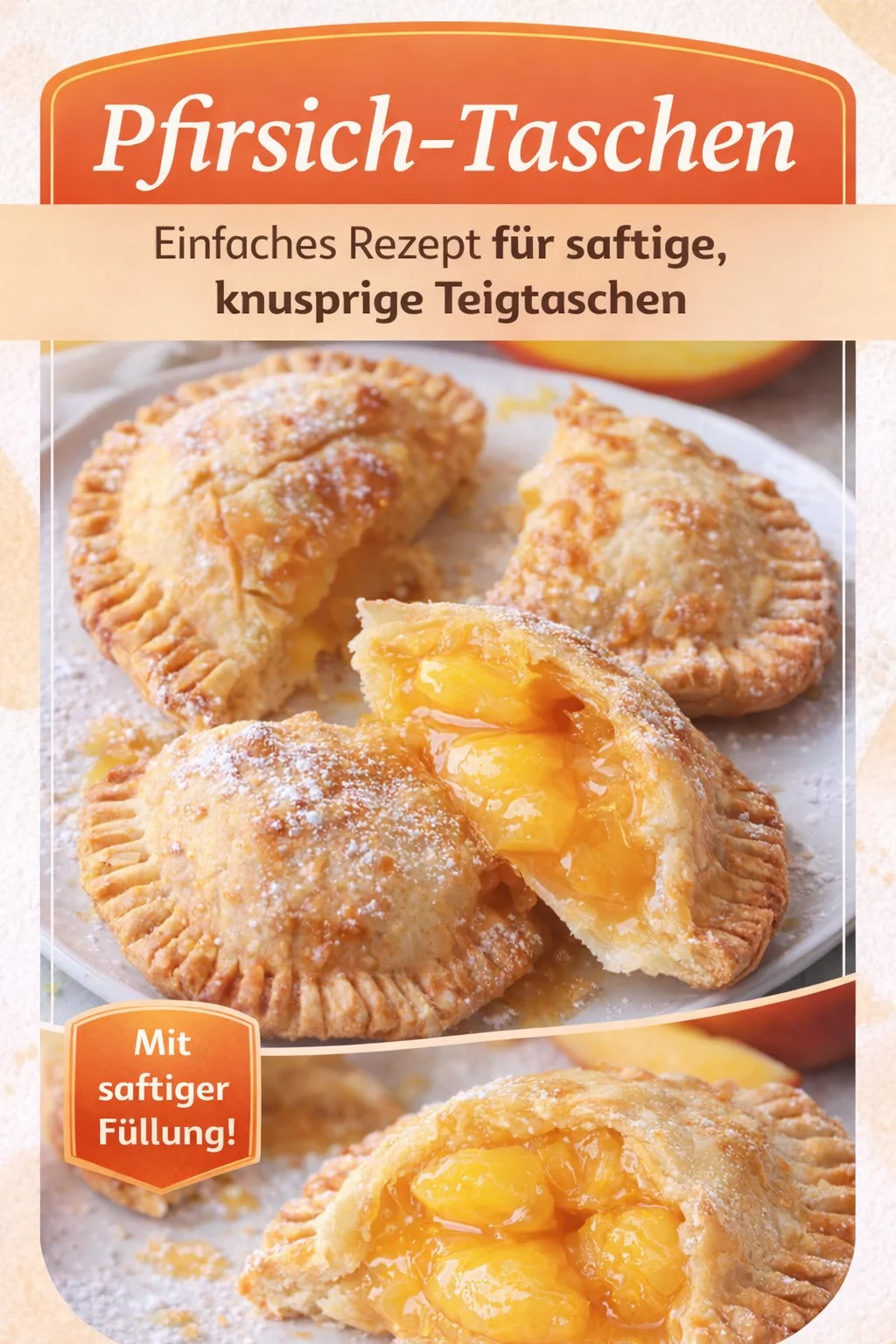 Knusprige frittierte Apfel- oder Pfirsichpasteten für jeden Anlass - Entdecken Sie die unwiderstehlichen frittieren Apfel- und Pfirsichpasteten! Perfekt als Snack zum Nachmittagskaffee oder als süßes Dessert - einfach zuzubereiten und köstlich! Diese knusprigen Teilchen sind der Genuss, den Sie nicht verpassen dürfen. Probieren Sie es heute aus und erfreuen Sie Ihre Familie und Freunde! #FrittiertePasteten #SüßeSnacks #DessertIdeen