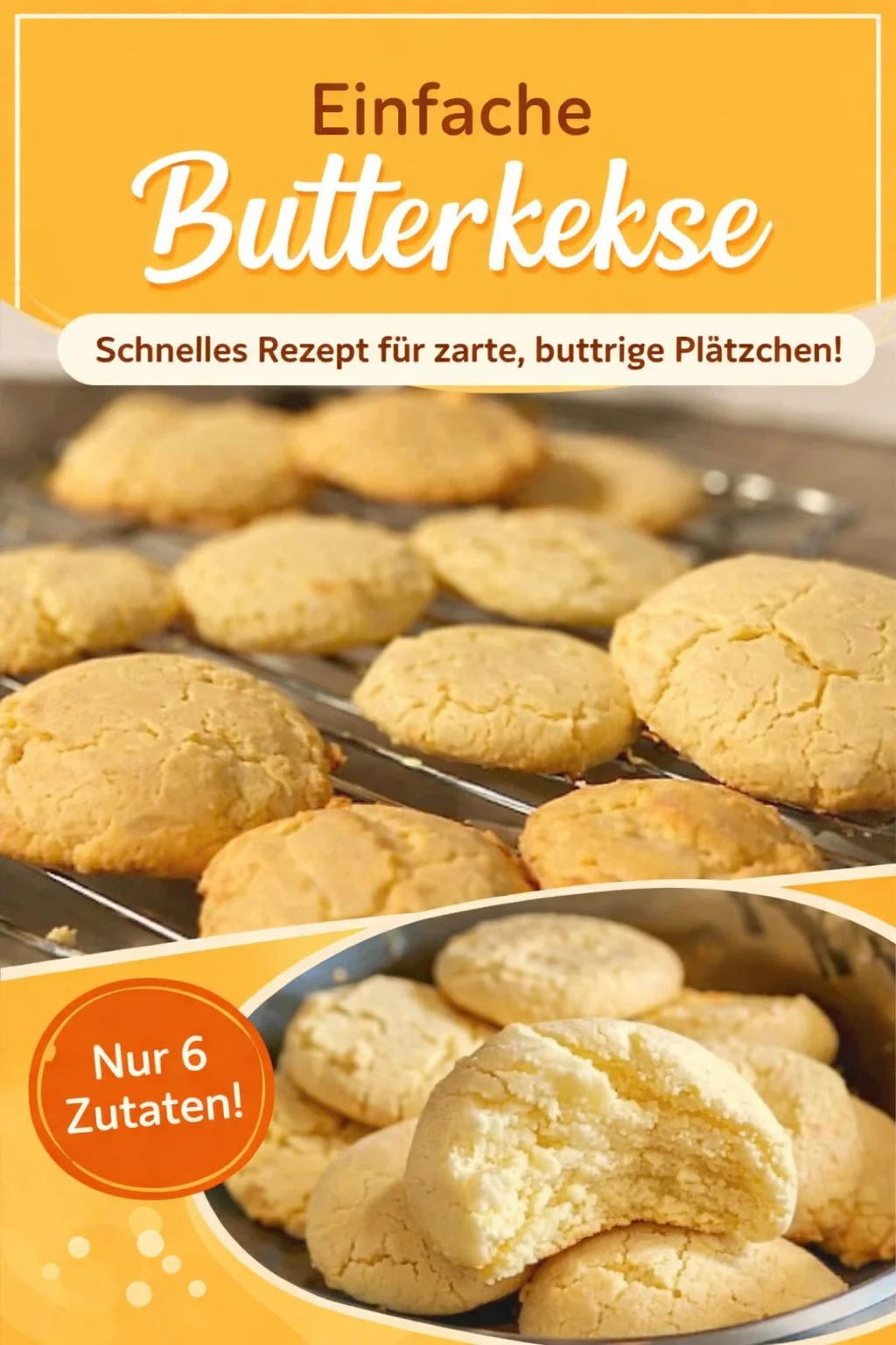 Leckere Butterkekse: Einfaches Rezept für jeden Anlass - Entdecke das perfekte Rezept für butterige Butterkekse, die einfach und schnell zuzubereiten sind! Diese köstlichen Kekse sind ideal als Snack für jede Kaffeetafel oder einfach für den kleinen Hunger zwischendurch. Mit nur wenigen Zutaten zauberst du etwas Besonderes. Probiere es gleich aus und verwöhne deine Familie und Freunde! Teile dein Ergebnis mit uns! #Butterkekse #KekseBacken #EinfachBacken