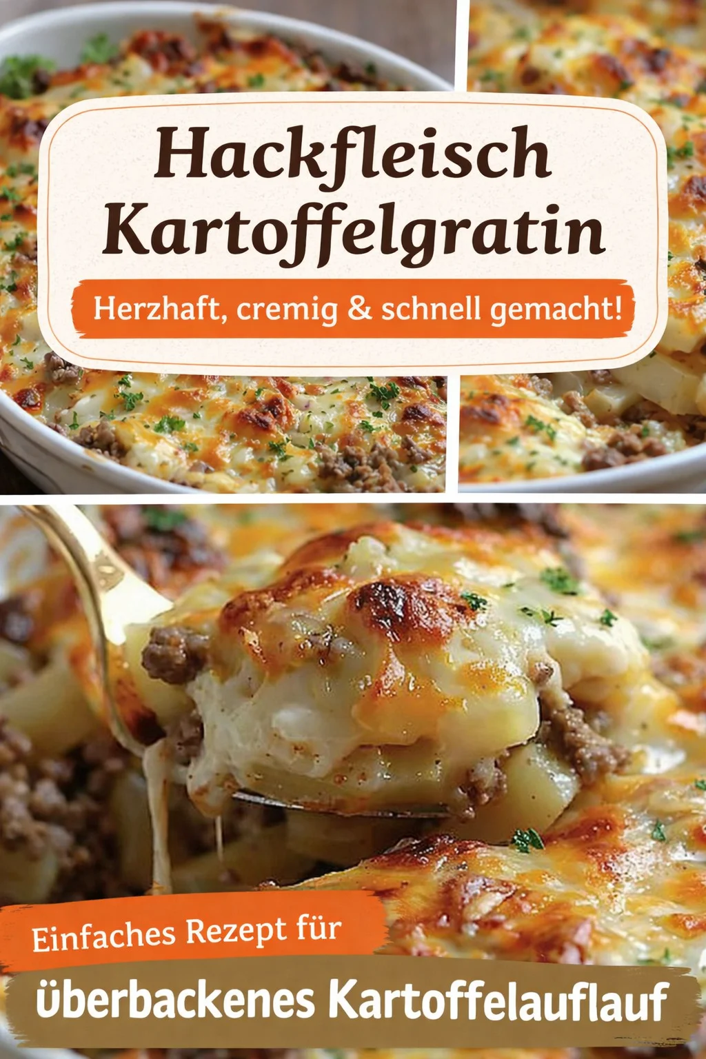 Leckeren Hamburger Kartoffelauflauf einfach und schnell zubereiten - Entdecke das perfekte Rezept für Hamburger und Kartoffelauflauf! Dieses Gericht vereint herzhaften Geschmack und einfache Zubereitung. Ideal für ein schnelles Abendessen oder wenn du Gäste hast. Probiere dieses Rezept aus und bringe Abwechslung auf deinen Tisch! #Auflauf #Essen #Rezept