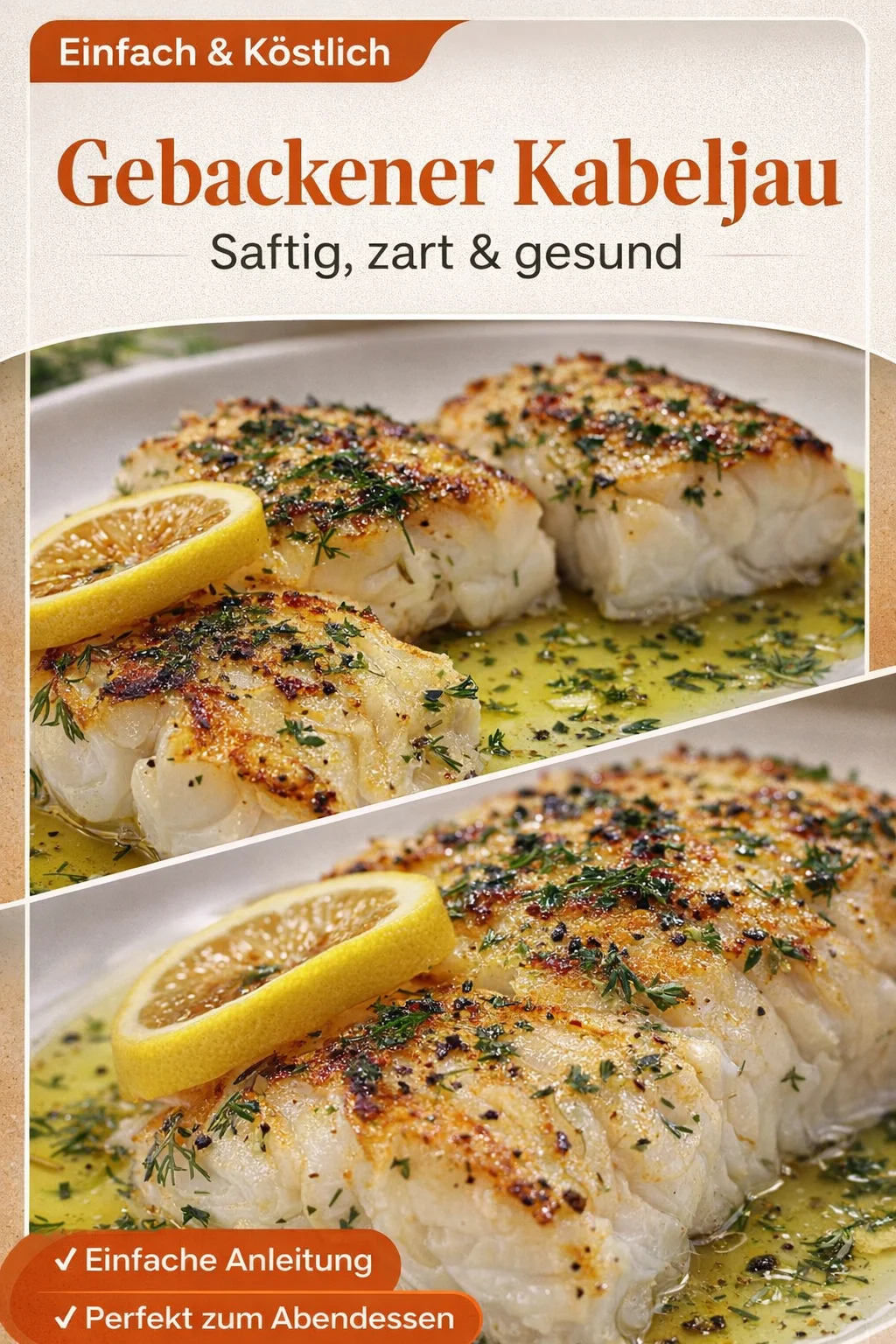 Limonen gebackener Kabeljau – Günstig, einfach und köstlich! - Entdecke das einfache Rezept für Limonen gebackenen Kabeljau! Diese köstliche und gesunde Mahlzeit ist perfekt für ein schnelles Abendessen. Der zarte Kabeljau, kombiniert mit frischem Zitronengeschmack, wird dich und deine Familie begeistern. Probiere es aus und genieße eine Mischung aus Aromen auf deinem Teller. Klicke, um das vollständige Rezept zu sehen! #Kabeljau #GesundeRezepte #Fischgerichte