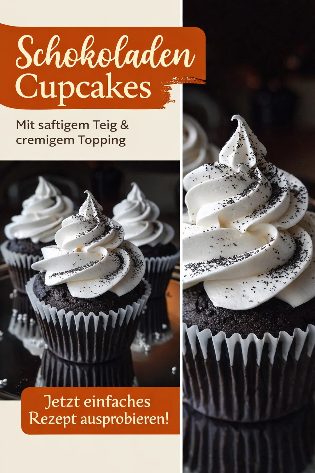 Schwarze Samt-Marshmallow-Cupcakes – der süße Traum für jeden Anlass! - Entdecke die unwiderstehlichen schwarzen Samt-Marshmallow-Cupcakes – perfekt für Partys, Geburtstage oder einfach für einen süßen Nachmittag! Diese Cupcakes vereinen schokoladigen Genuss mit einem fluffigen Marshmallow-Topping. Bereite sie schnell zu und verwöhne deine Freunde oder Familie! Probiere das Rezept jetzt aus und bringe jeden zum Staunen! #Cupcakes #Schokoladengenuss #Backen