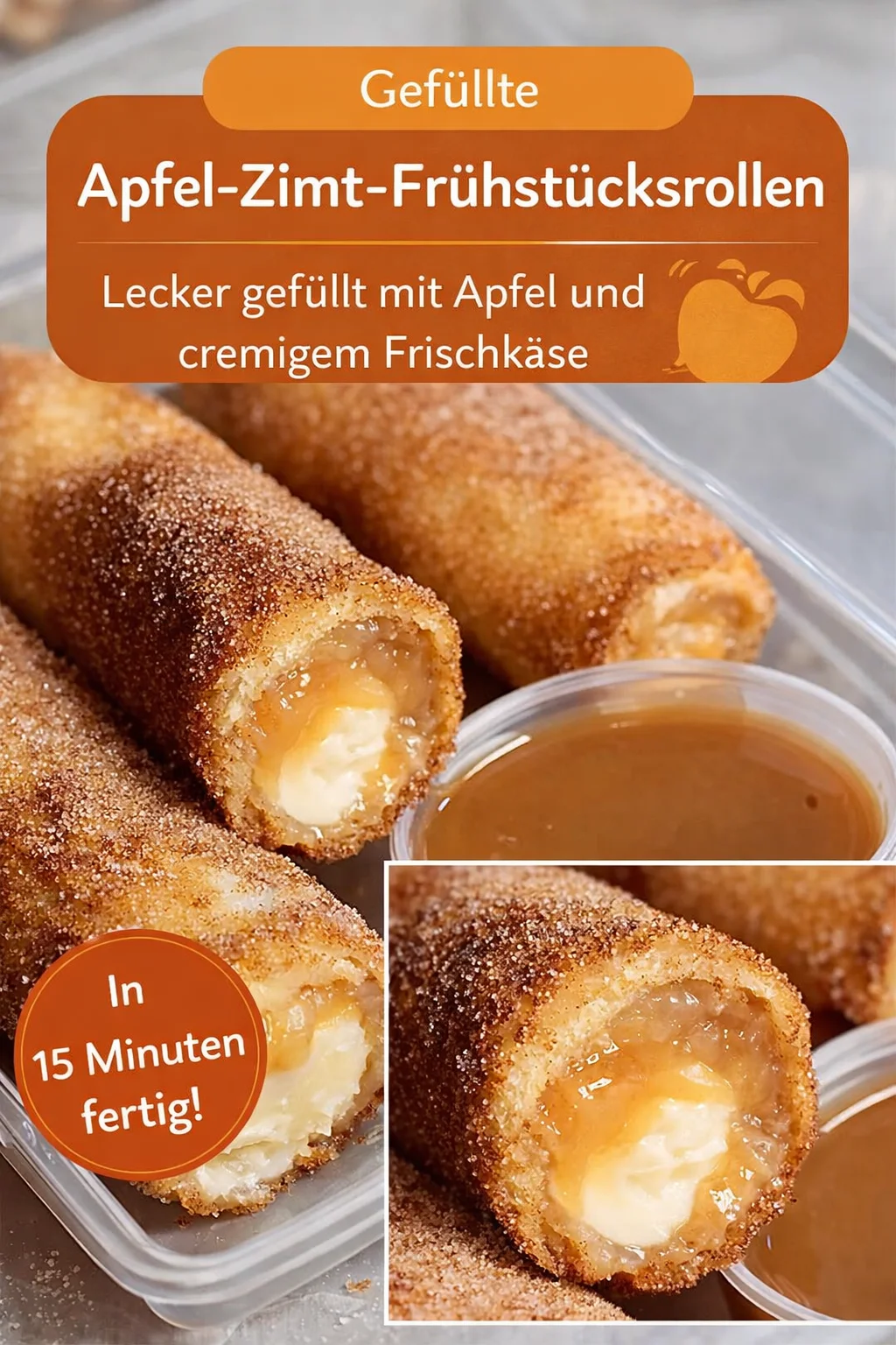 Unwiderstehliche Cheesecake Egg Rolls mit selbstgemachter Karamellsauce - Entdecke das Dessert, das alle Erwartungen übertrifft! Diese Cheesecake Egg Rolls sind einfach zuzubereiten und perfekt für jede Gelegenheit. Die Kombination aus knusprigem Teig und cremiger Füllung macht sie unwiderstehlich. Serviere sie warm mit unserer sündhaft leckeren Karamellsauce. Wette, du wirst sie lieben! Probiere das Rezept jetzt aus! #Cheesecake #Dessertideen #LeckereRezepte