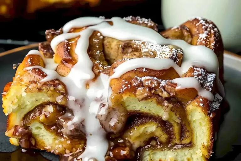 Leckerer Zimtschnecken Auflauf mit French Toast für ein Frühstücksgenuss.