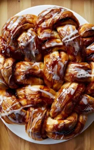 Leckeres Zimtschnecken-Zupfbrot frisch gebacken mit Zimt und Zucker.