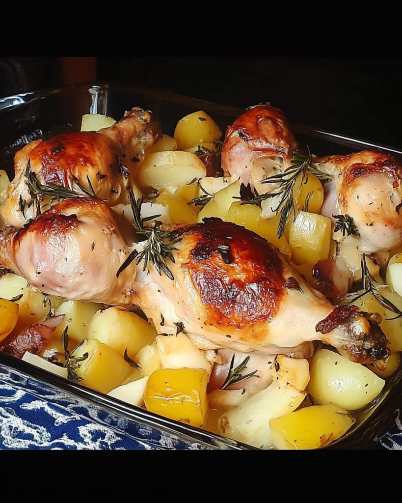 Hähnchen mit Kartoffeln