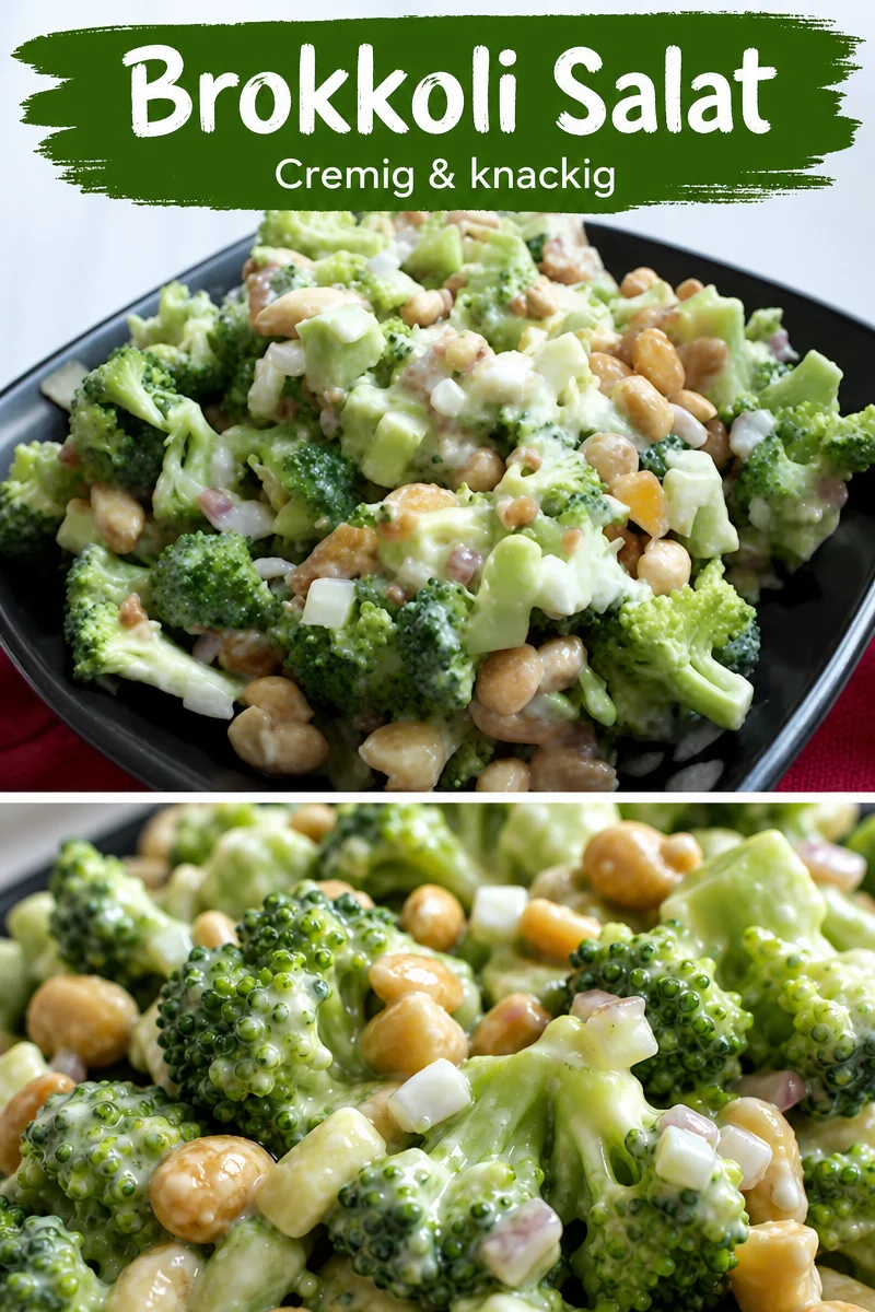 Amish Brokkoli-Salat: Frisch, Cremig und In nur 30 Minuten Fertig! - Entdecke den perfekten leicht zubereiteten Salat für dein nächstes Picknick oder Grillfest! Der cremige Amish Brokkoli-Salat überzeugt mit Brokkoli, knusprigem Speck und aromatischem Cheddar. Diese einfache Rezeptur ist ideal, wenn die Zeit drängt und der Geschmack nicht zu kurz kommen soll. Probiere es jetzt aus und bring Frische auf deinen Tisch! #AmishBrokkoliSalat #SchnelleRezepte #GesundeErnährung