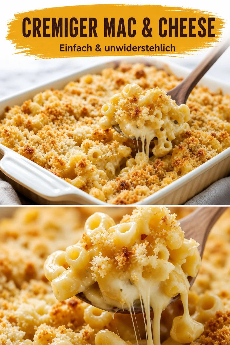 Überbackene Macaroni und Käse: Einfach und Cremig für Kalte Abende - Lust auf ein gemütliches Gericht für kalte Abende? Mit diesem einfachen Rezept für Überbackene Macaroni und Käse zauberst du im Handumdrehen eine cremige Köstlichkeit für die ganze Familie. Perfekt, wenn du schnell etwas Warmes brauchst! Trau dich und koche gleich los. #ÜberbackeneMacaroni #Käse #Familienessen