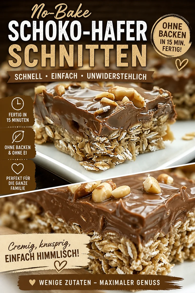 Das Geheimnis der unwiderstehlichen No-Bake-Kekse entdecken! - Sehnst du dich nach einem schnellen Rezept, das die Kindheitserinnerungen weckt? Entdecke die köstlichen No-Bake-Kekse, die dir in nur wenigen Minuten ein Lächeln ins Gesicht zaubern. Ideal für alle Schokolade-Liebhaber und perfekt als süßer Snack für zwischendurch. Probiere das Rezept aus und teile deine Kreationen! #NoBakeKekse #Süßigkeiten #Rezeptideen