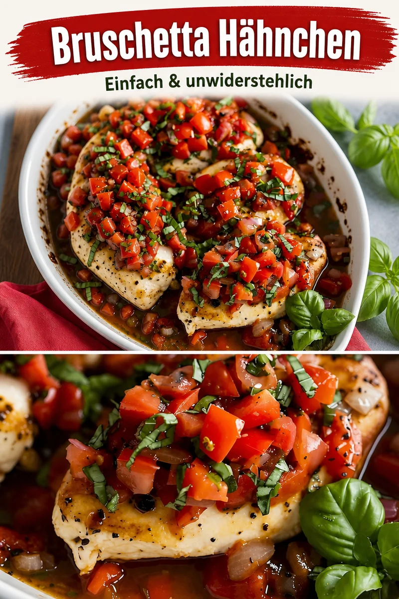 Das perfekte Bruschetta Hähnchen für deine Grillpartys - Entdecke mein Bruschetta Hähnchen Rezept, das deine Gäste begeistern wird! Mit frischen Tomaten, Mozzarella und einer köstlichen Marinade ist dieses Gericht ideal für gemütliche Abende. Bereite es schnell zu und erlebe, wie einfach köstliches Essen sein kann. Probiere es jetzt aus und teile deine Ergebnisse! #Bruschetta #Hähnchen #Grillen
