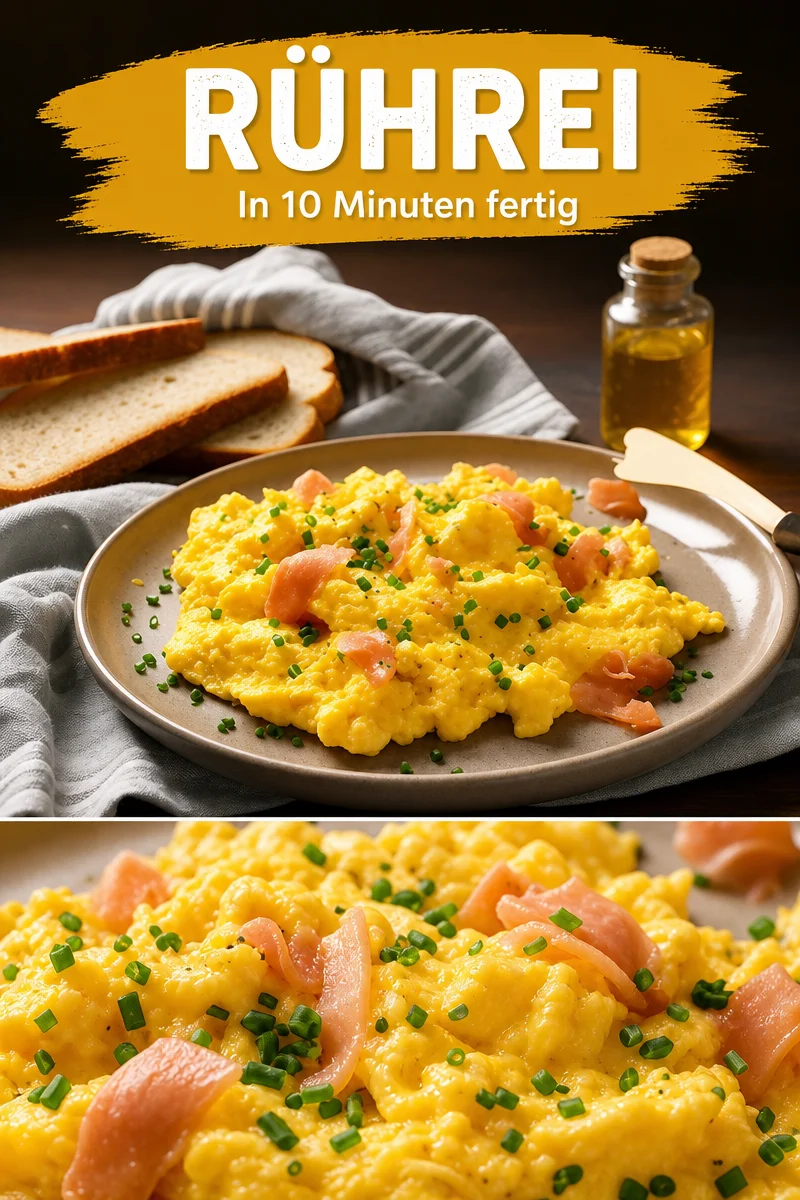 Die besten Rühreier: Cremig, einfach und immer lecker! - Entdecke das einfache Rezept für die besten Rühreier, die du je probiert hast. Mit nur wenigen Zutaten und etwas Geduld erhältst du ein cremiges Rührei, das perfekt zum Frühstück oder als Snack passt. Folge diesen einfachen Schritten und verwöhne dich selbst oder deine Liebsten. Teile dein Ergebnis und zeige uns deine Kreationen! #Rühreier #SchnelleRezepte #Frühstücksideen